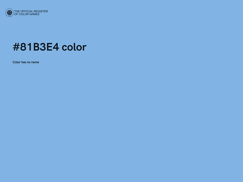 #81B3E4 color image