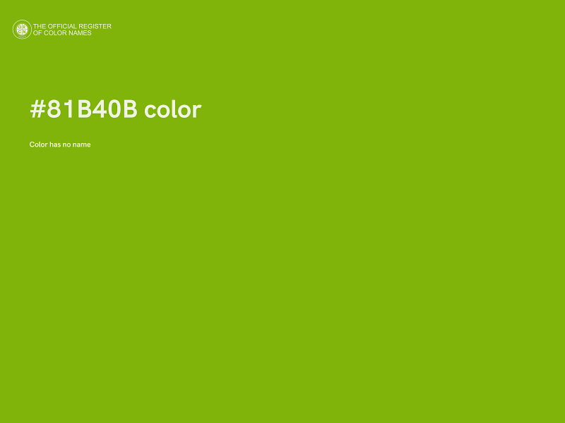 #81B40B color image