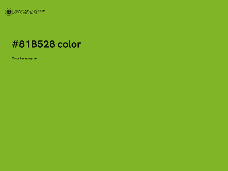 #81B528 color image