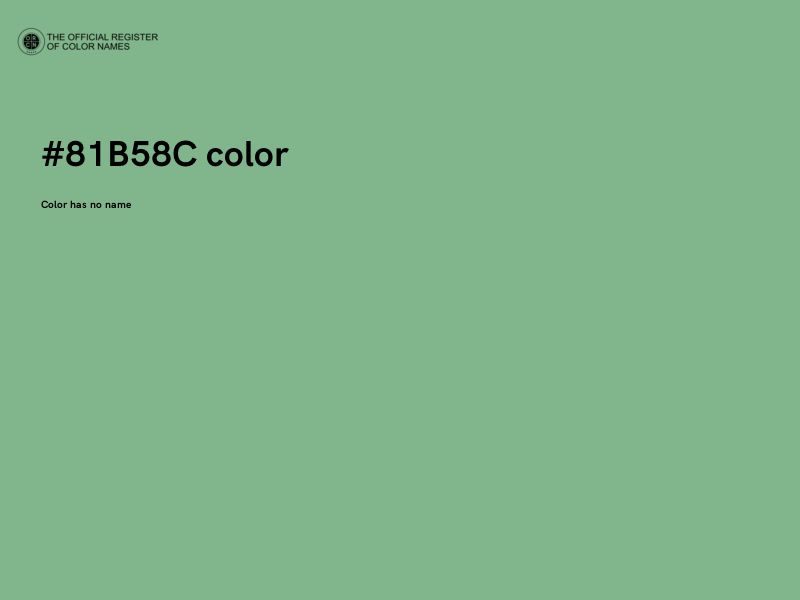 #81B58C color image