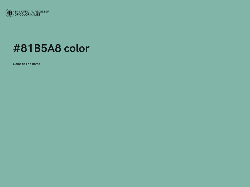 #81B5A8 color image