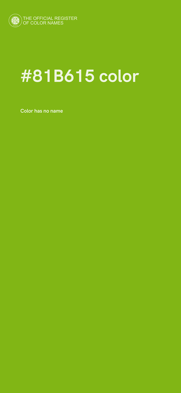 #81B615 color image