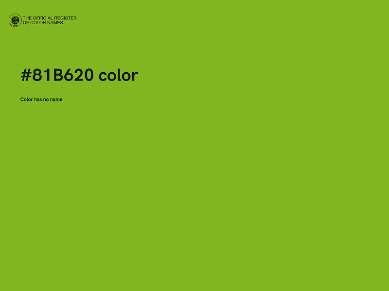 #81B620 color image