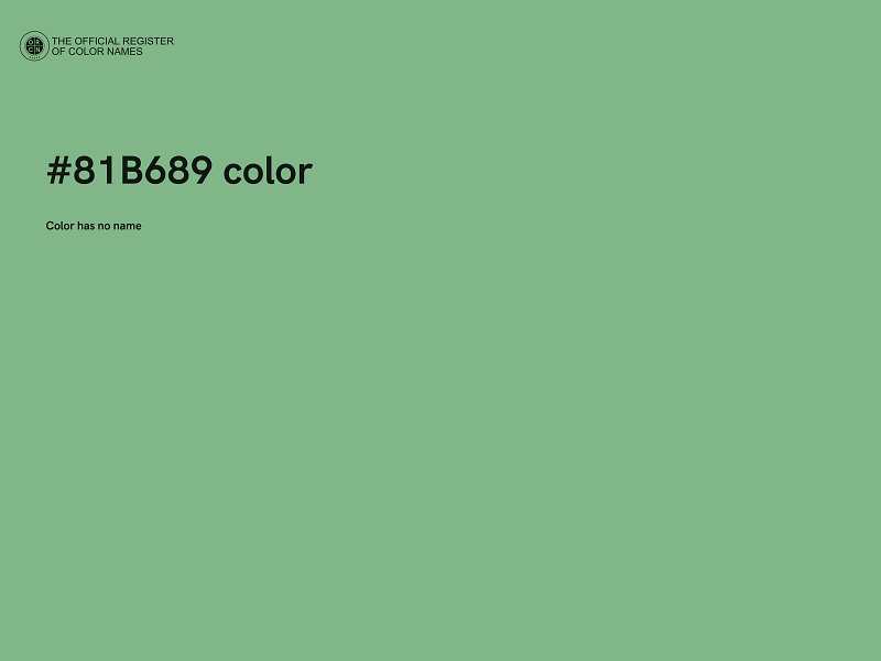 #81B689 color image