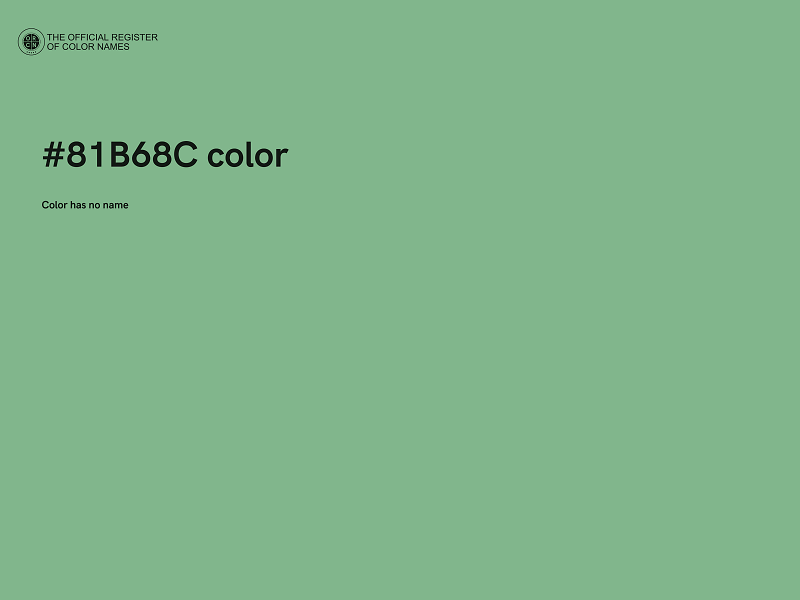 #81B68C color image