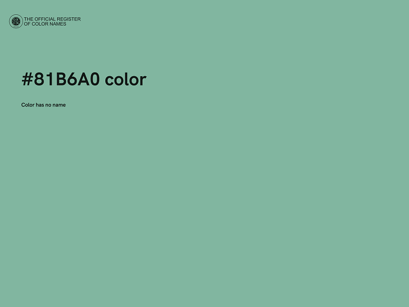 #81B6A0 color image