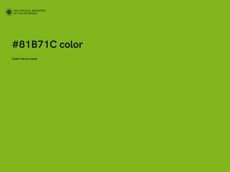 #81B71C color image