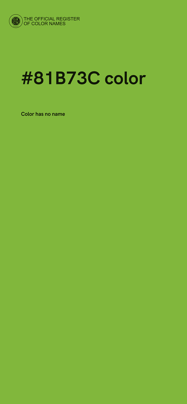 #81B73C color image