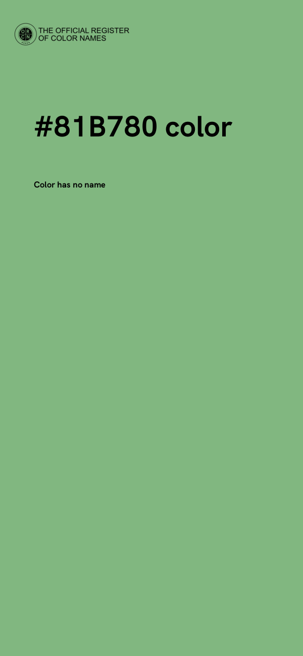 #81B780 color image