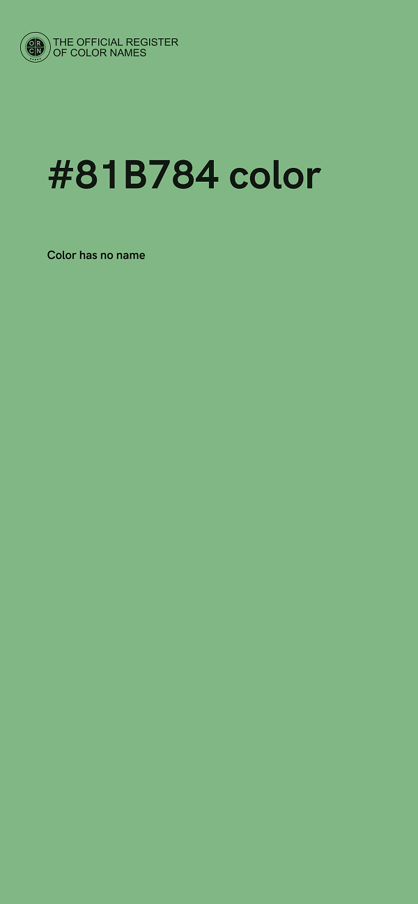 #81B784 color image