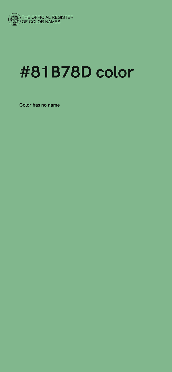 #81B78D color image