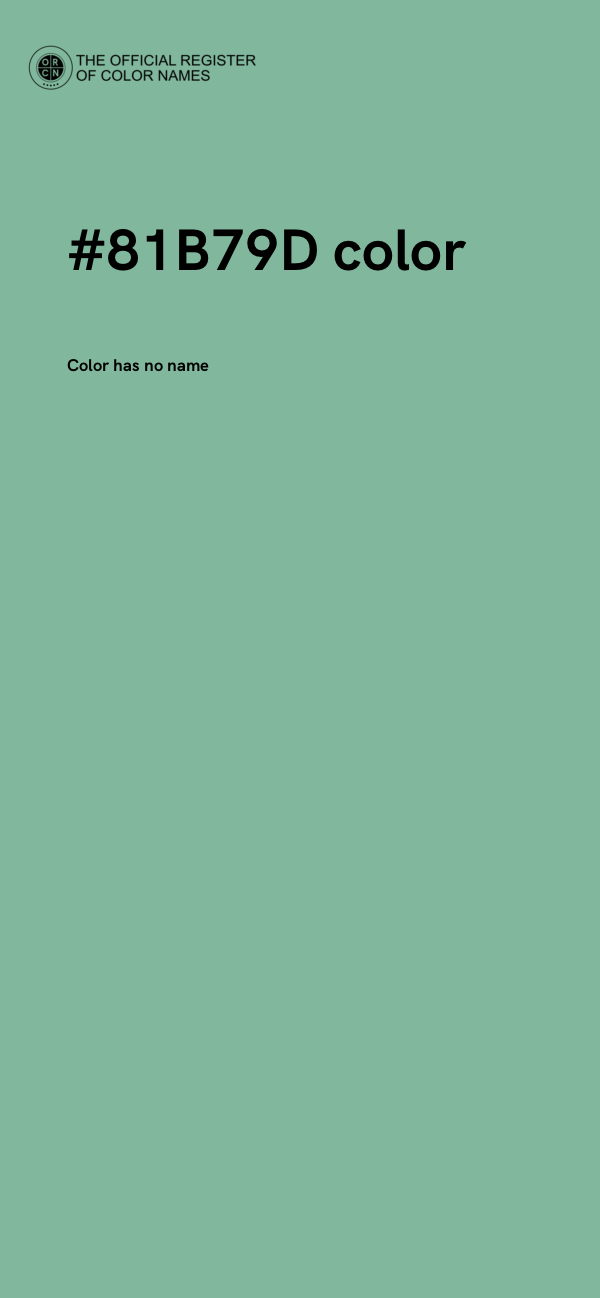 #81B79D color image