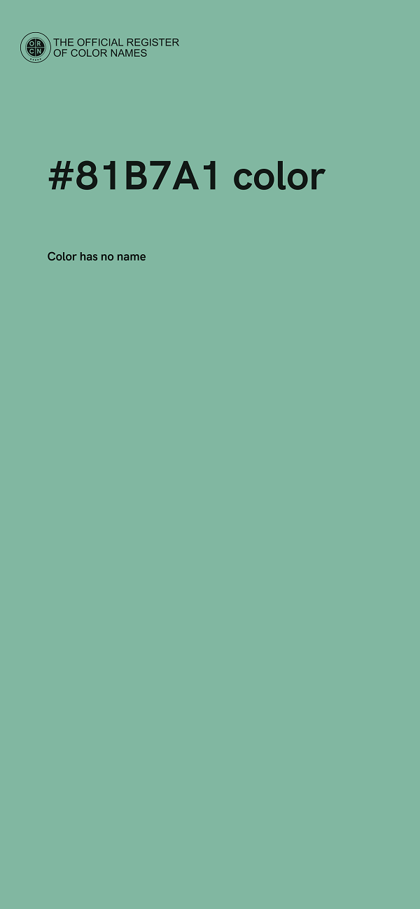 #81B7A1 color image