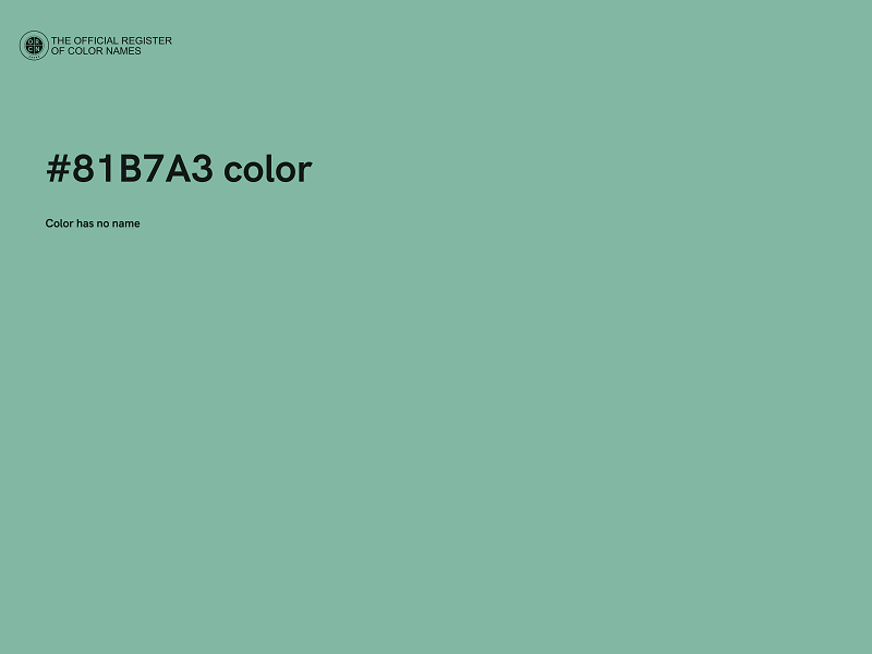 #81B7A3 color image