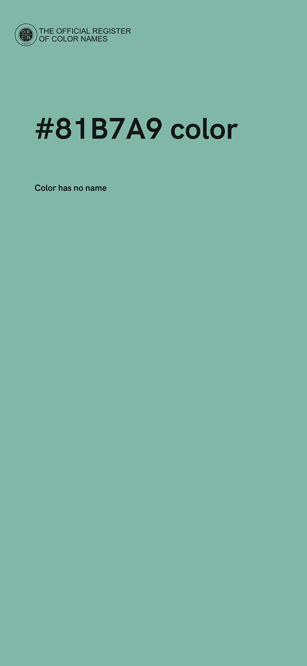 #81B7A9 color image