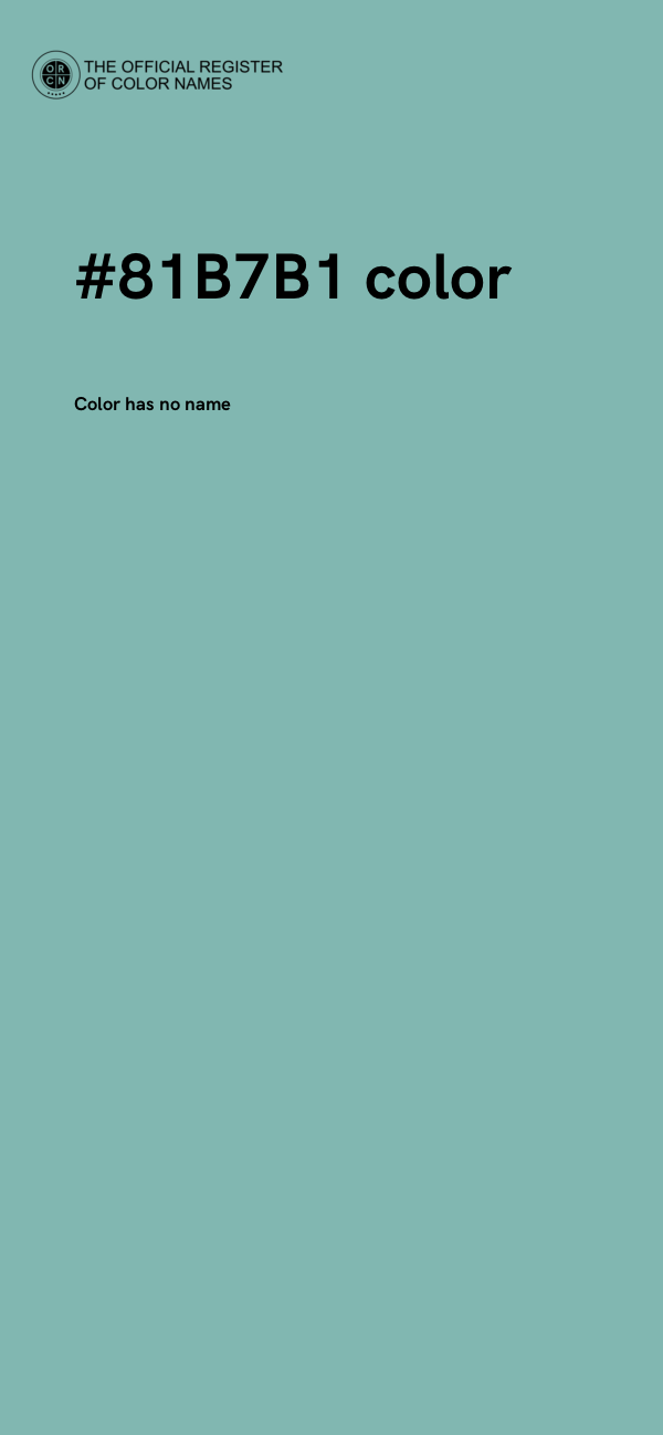 #81B7B1 color image