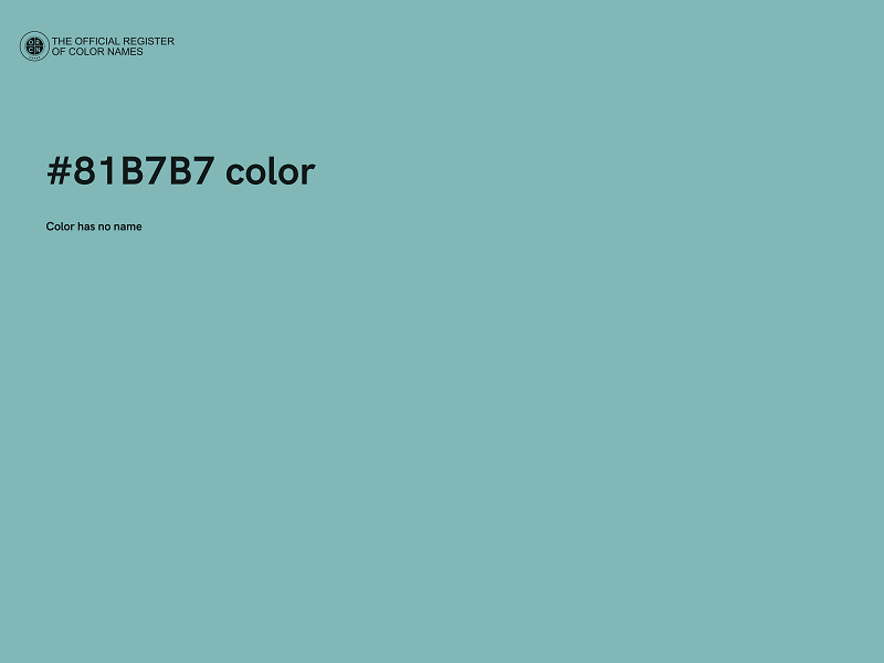 #81B7B7 color image