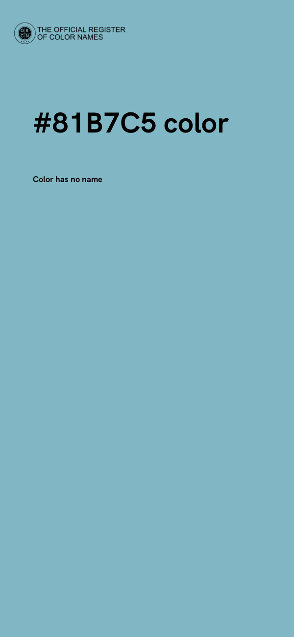 #81B7C5 color image
