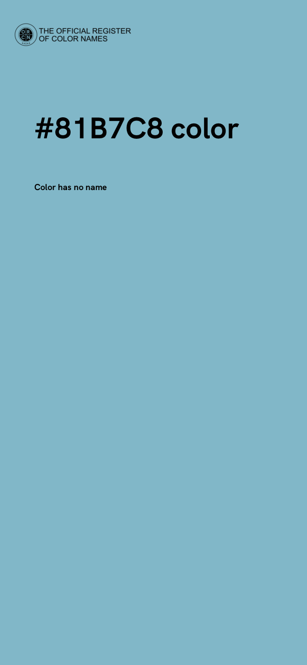 #81B7C8 color image
