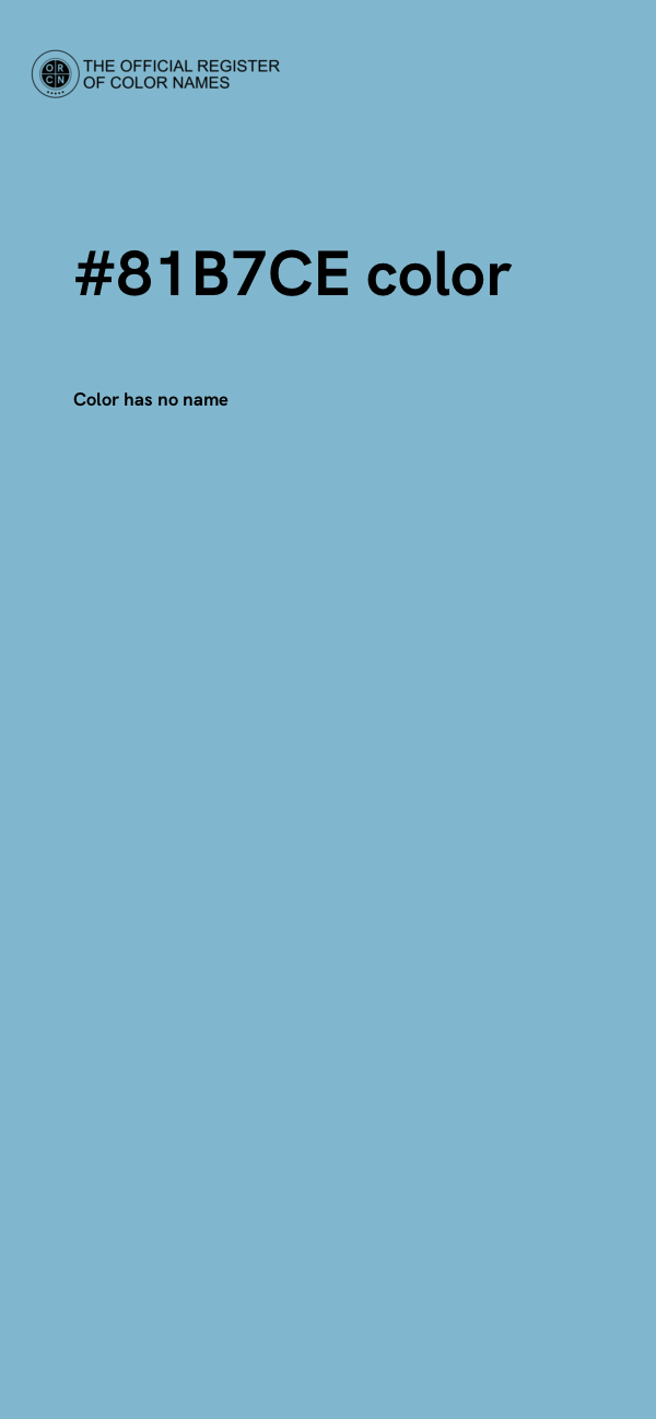 #81B7CE color image
