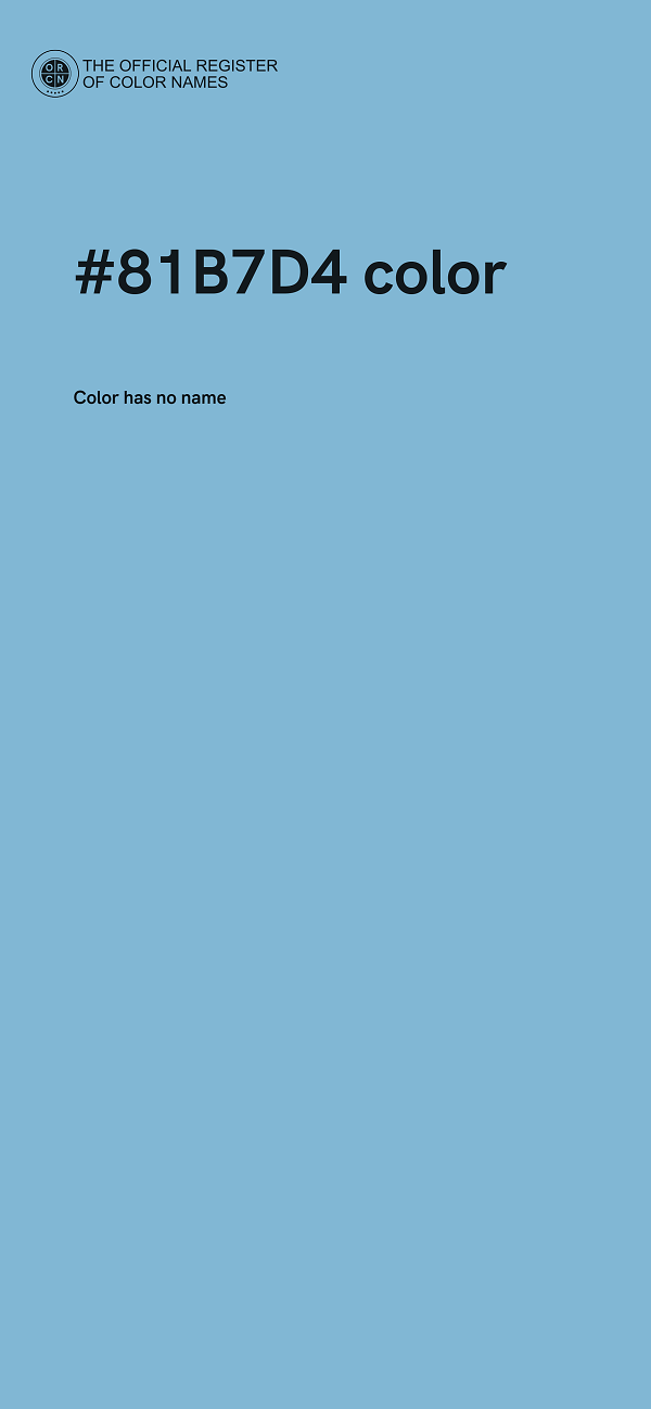 #81B7D4 color image