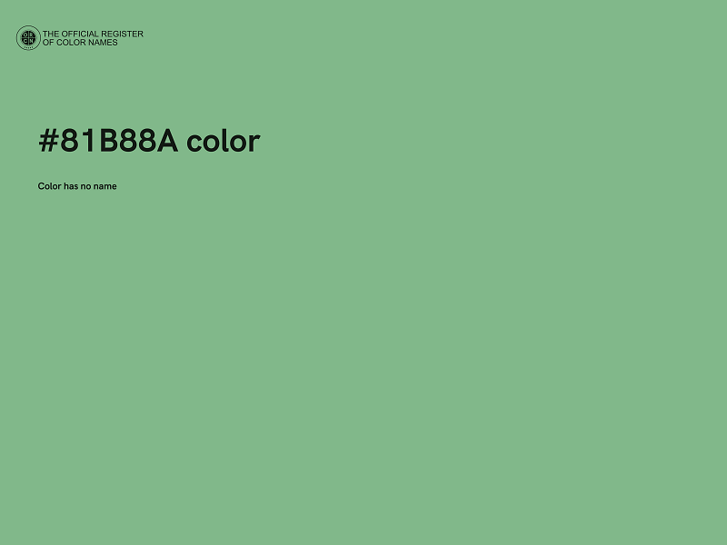 #81B88A color image