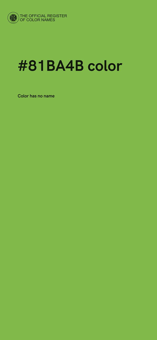 #81BA4B color image