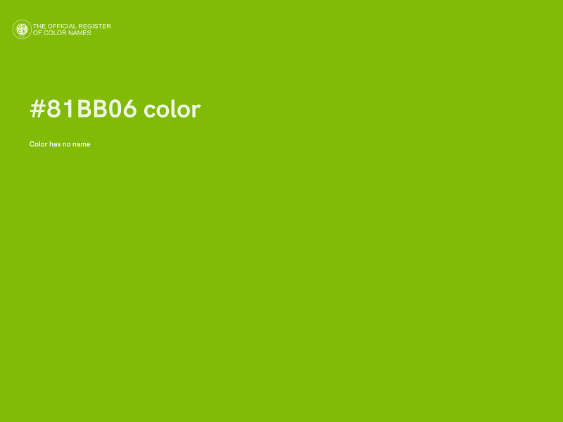 #81BB06 color image