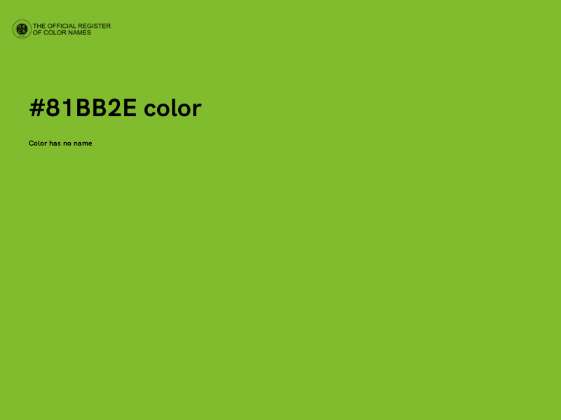 #81BB2E color image