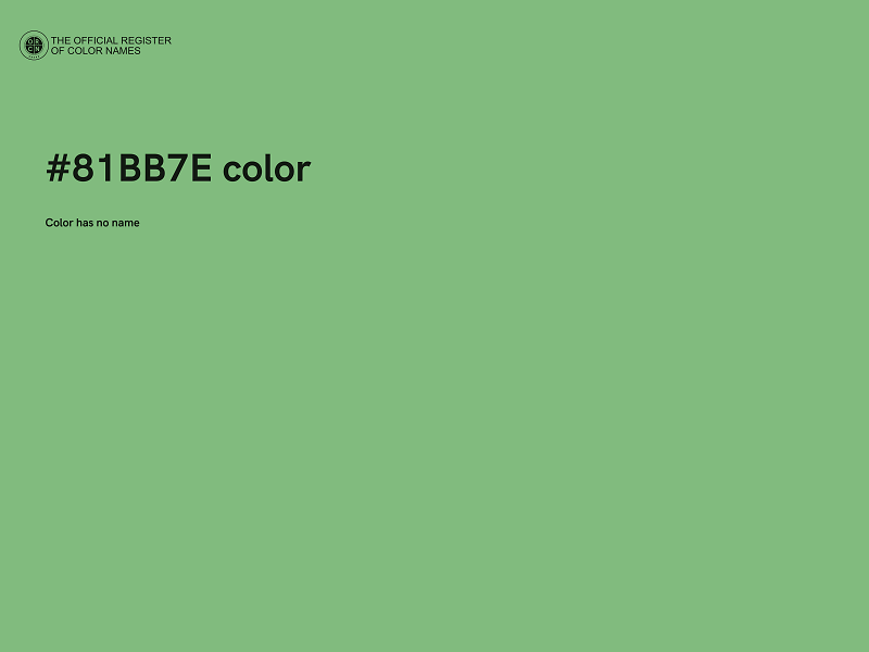 #81BB7E color image