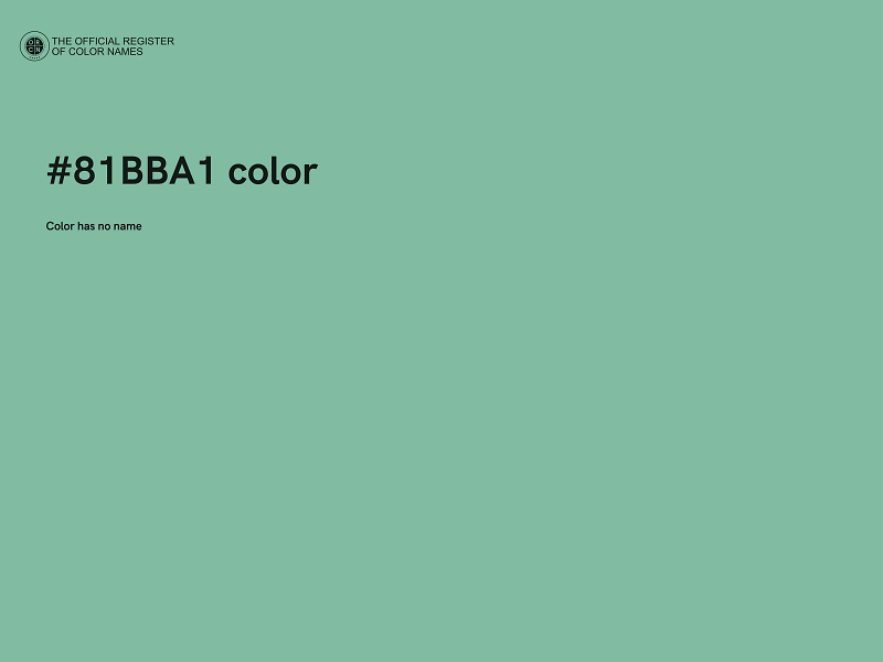 #81BBA1 color image