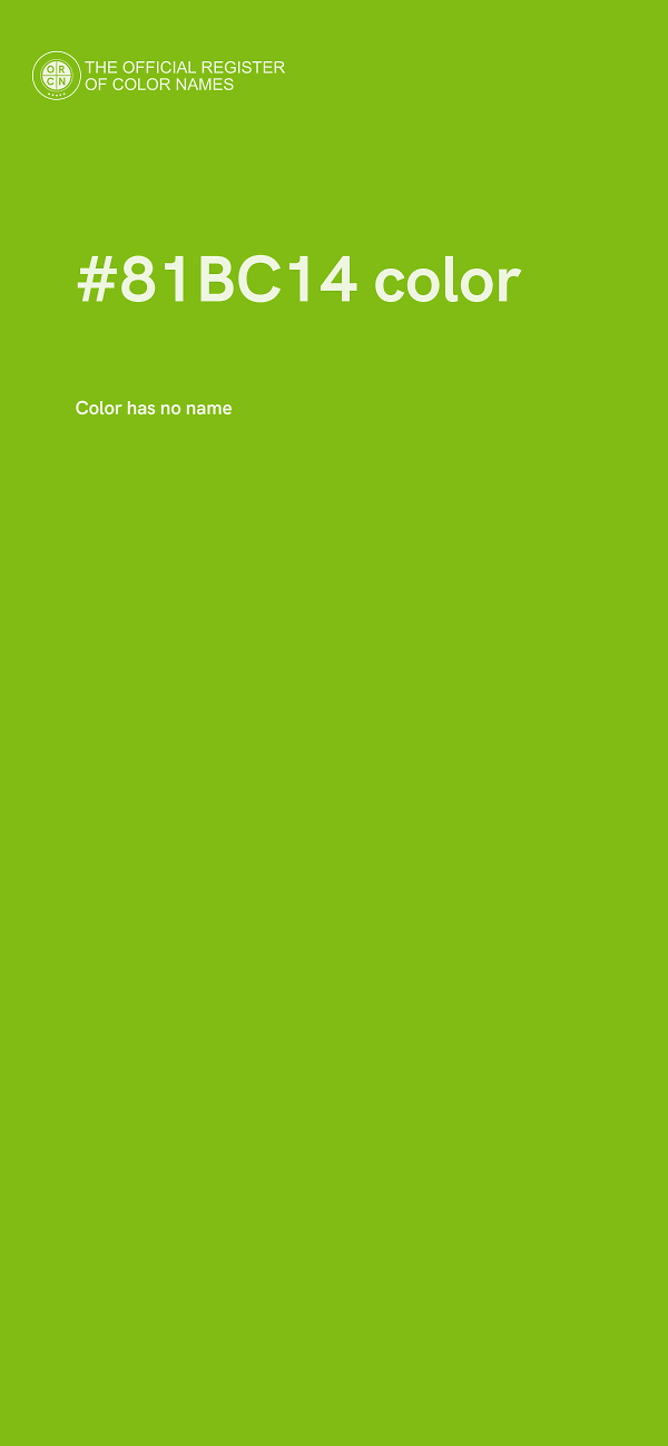#81BC14 color image