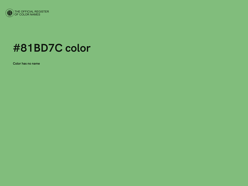 #81BD7C color image