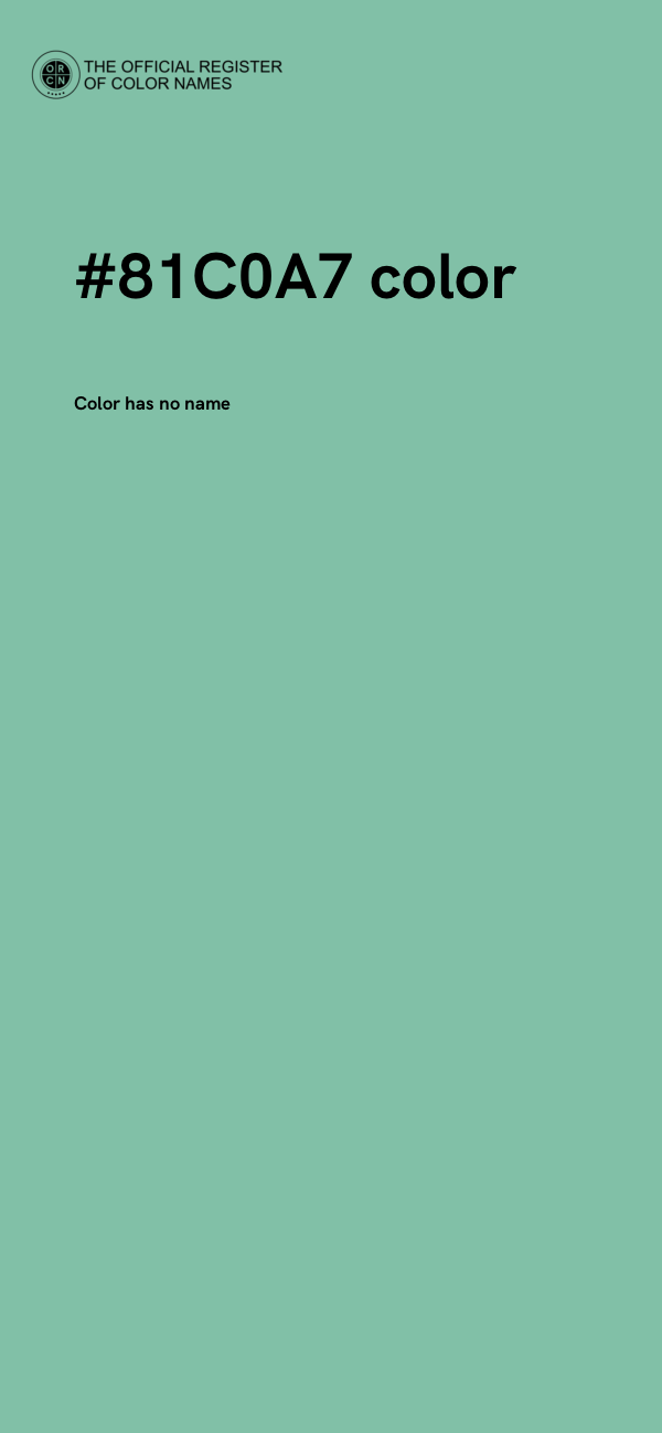 #81C0A7 color image
