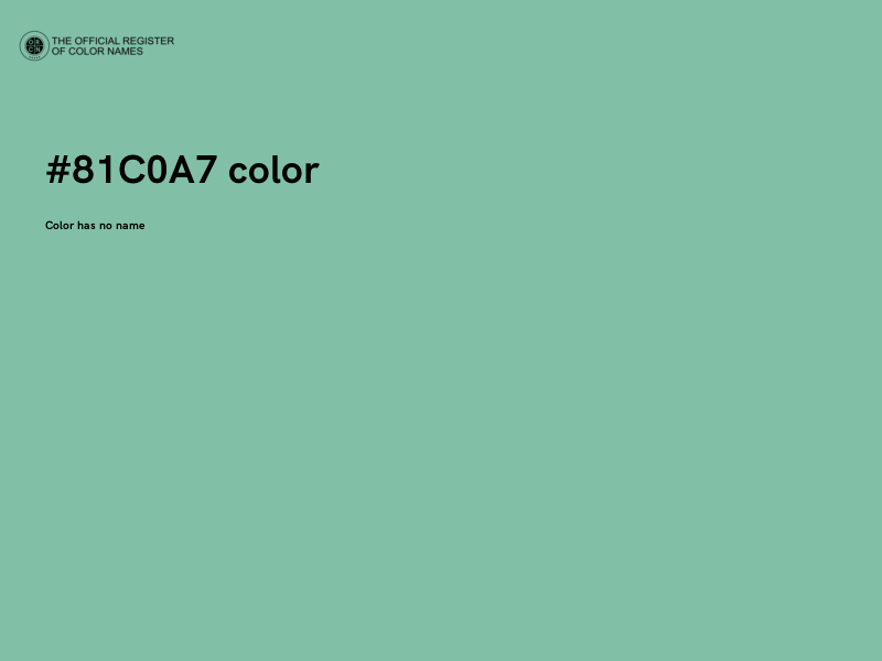 #81C0A7 color image