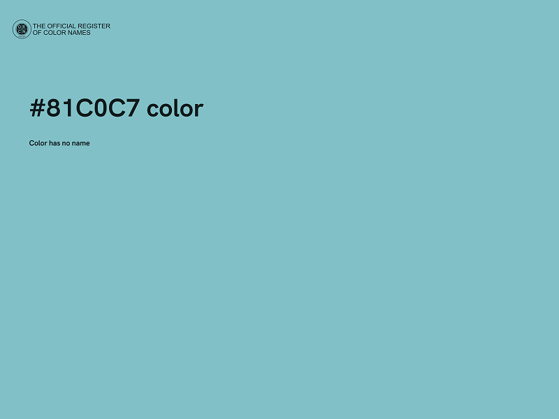 #81C0C7 color image