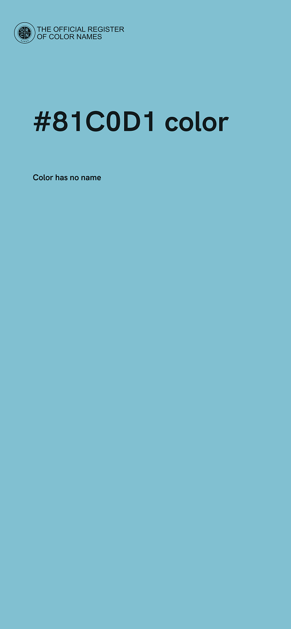 #81C0D1 color image