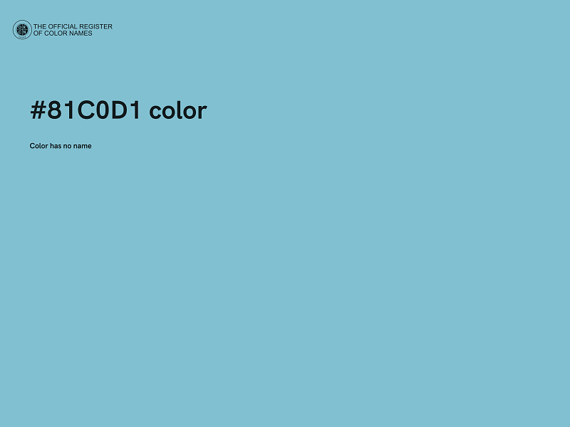 #81C0D1 color image