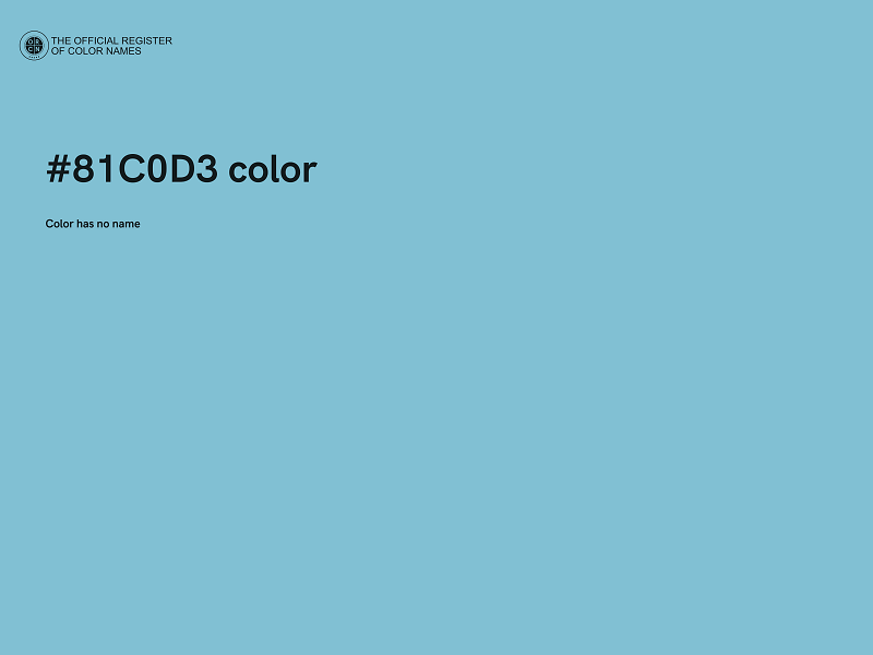 #81C0D3 color image