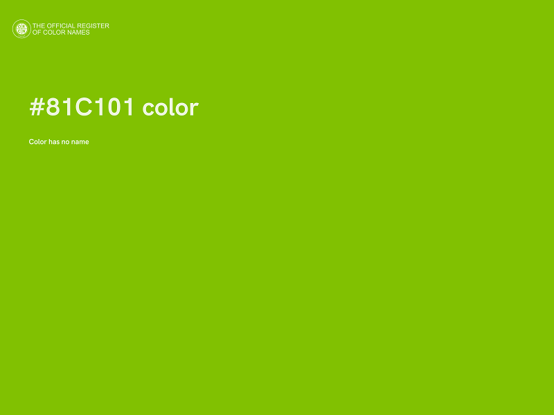 #81C101 color image