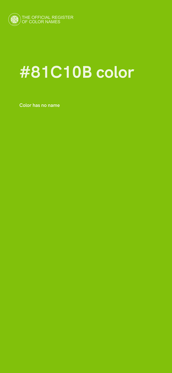 #81C10B color image