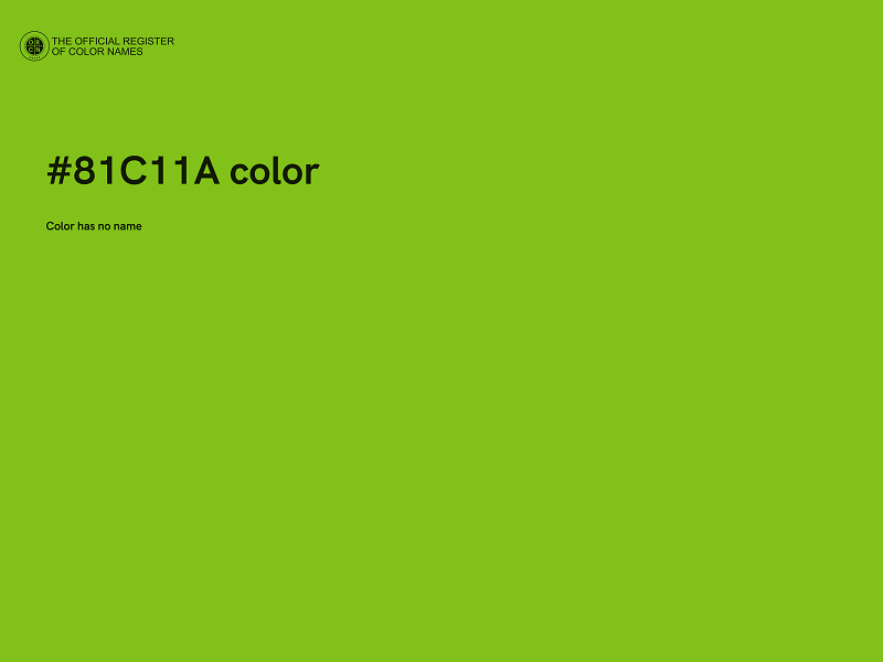 #81C11A color image