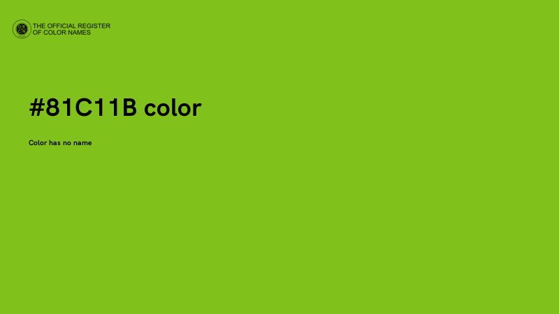 #81C11B color image