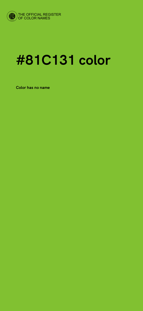 #81C131 color image