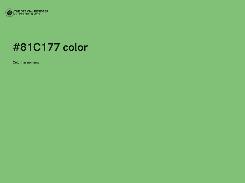 #81C177 color image