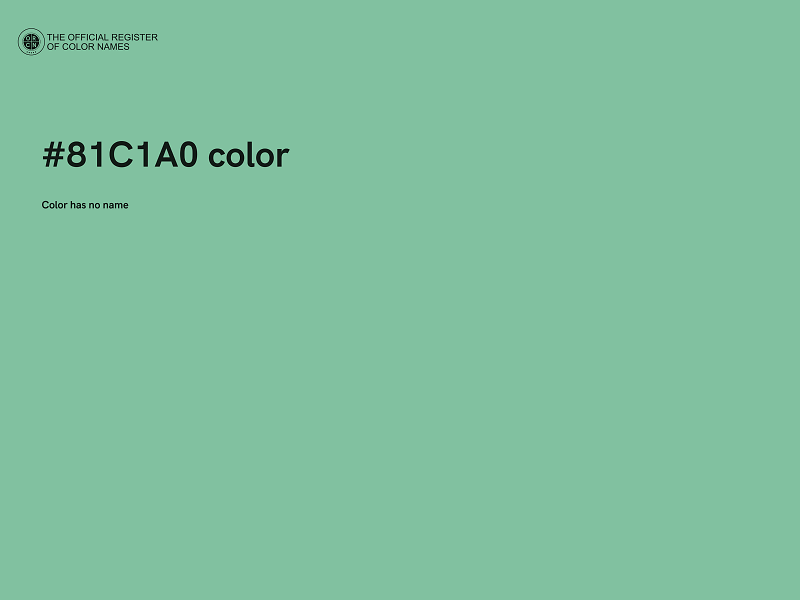 #81C1A0 color image