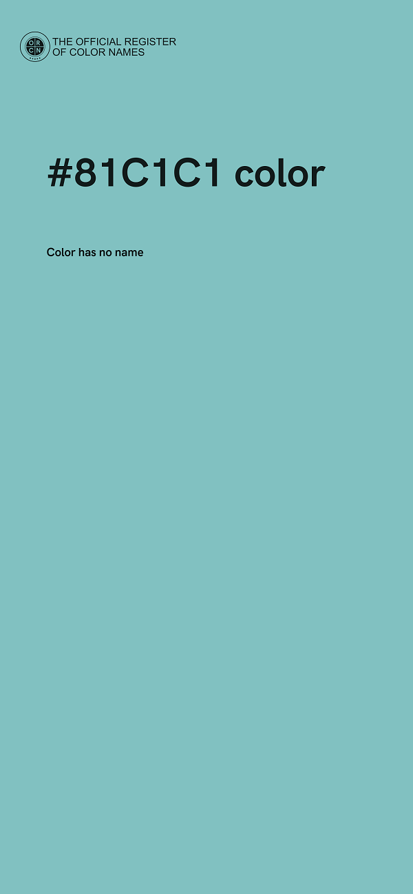 #81C1C1 color image