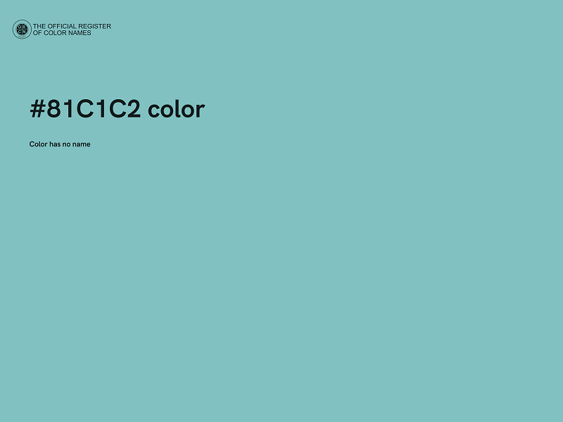 #81C1C2 color image