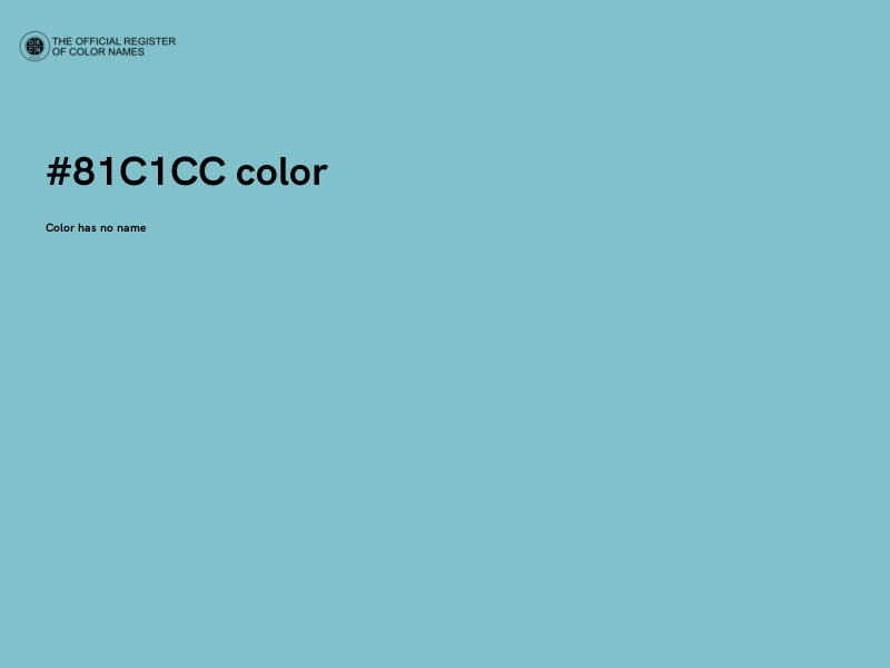 #81C1CC color image