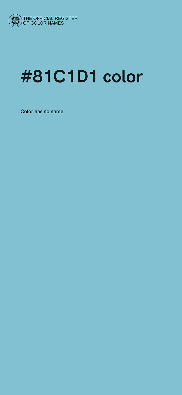 #81C1D1 color image